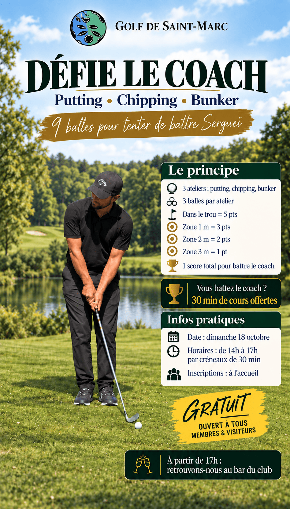 Défie le coach avec Sergueï